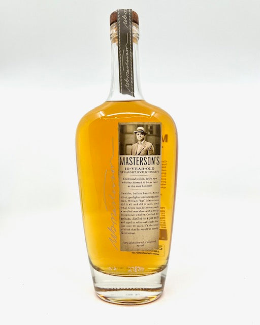 Masterson's straight Rye Whiskey 10 ans