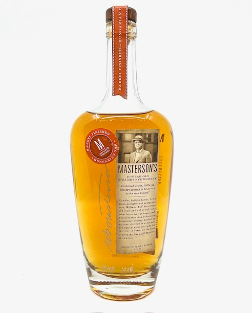 Masterson's straight Rye Whiskey 10 ans (HUNGARIAN OAK)