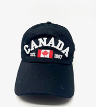 Charger l&#39;image dans la galerie, Casquette &quot;CANADA 1867&quot; noir
